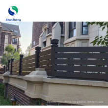 Aluminum Horizontal or Vertical Slats fence Metal Security Fence for garden balcony  modern fence